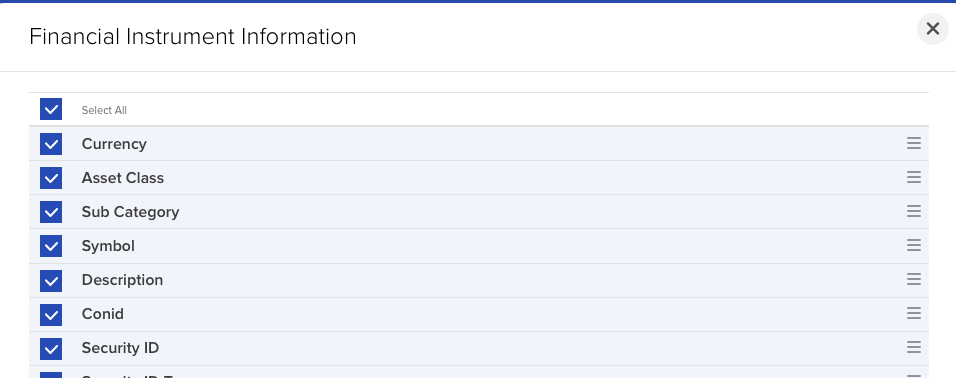 Financial instrument information